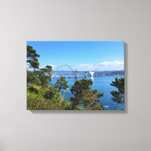 Toile Pont de la Baie de Yaquina, Newport, Oregon