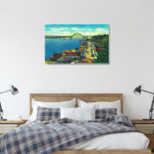 Toile Pont de la baie Yaquina et bord de mer Newport, OU (Insitu(Chambre))