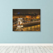 Toile Pont de la chaîne de Budapest (Insitu (Plancher de Bois))