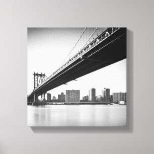 Toile Pont de Manhattan et horizon, New York, USA