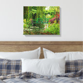 Toile Pont de Monet au-dessus de l'étang à lys, jardin d (Insitu(Chambre))