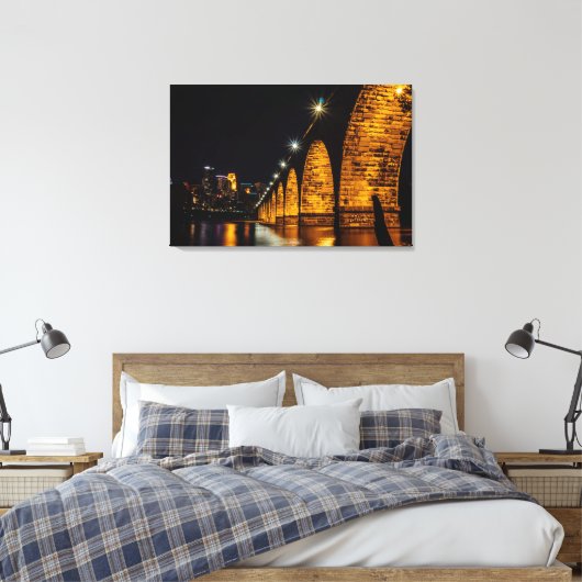 Toile Pont de pierre de Minneapolis (Insitu(Chambre))