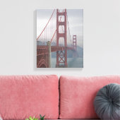 Toile Pont de porte d'or dans la brume. (Insitu(Salon))
