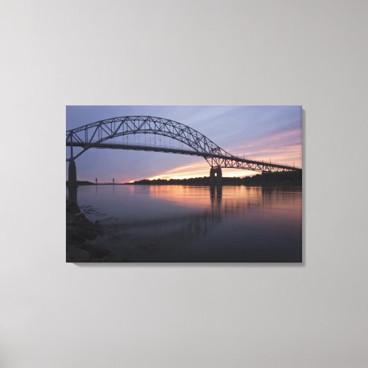 Toile Pont de Sagamore sur le canal de Cape Cod, (Recto)