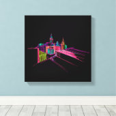 Toile Pont de ville dynamique Unique Moderne (Insitu (Plancher de Bois))