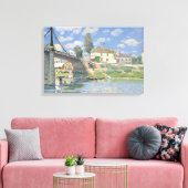 Toile Pont de Villeneu par Sisley Impressionist Paint (Insitu(Salon))