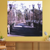 Toile Pont d'hiver avec lanternes (Insitu(Salon))