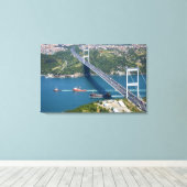 Toile Pont Fatih Sultan Mehmet sur le Bosphore, (Insitu (Plancher de Bois))