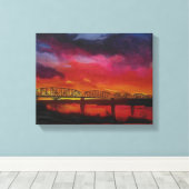 Toile Pont ferroviaire de Parker Arizona (Insitu (Plancher de Bois))