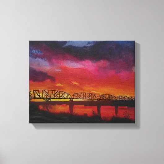 Toile Pont ferroviaire de Parker Arizona (Recto)