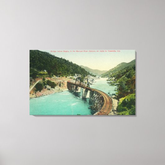 Toile Pont ferroviaire sur la rivière Merced (Recto)