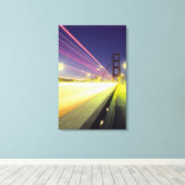 Toile Pont Golden Gate, feux de circulation, San (Insitu (Plancher de Bois))