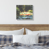Toile Pont japonais vintage à Giverny Claude Monet (Insitu(Chambre))