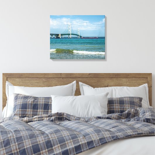 Toile Pont Mackinac en été (Insitu(Chambre))