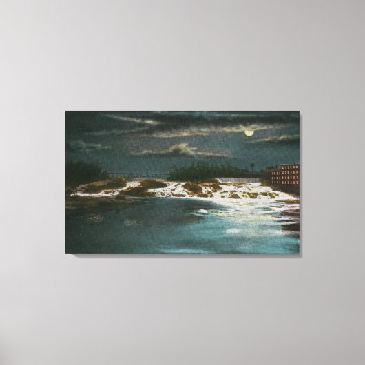 Toile Pont Nord Vue des chutes de nuit (Recto)