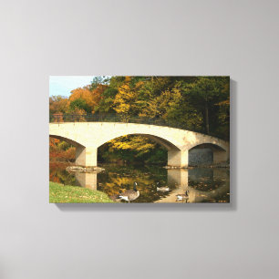 Toile Pont Rainbow à l'automne au Grove City College