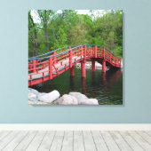 Toile Pont Rouge sur l'Eau (Insitu (Plancher de Bois))