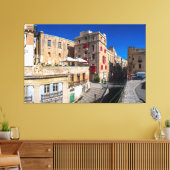 Toile Pont, rue étroite avec escaliers à La Valette (Insitu(Salon))