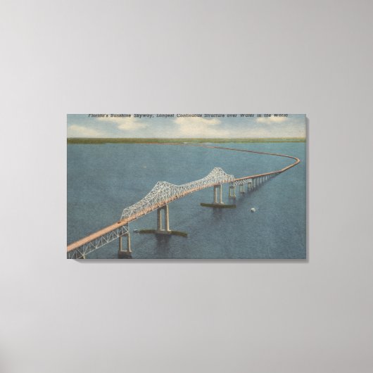 Toile Pont Sunshine Skyway de FlorideFloride (Recto)