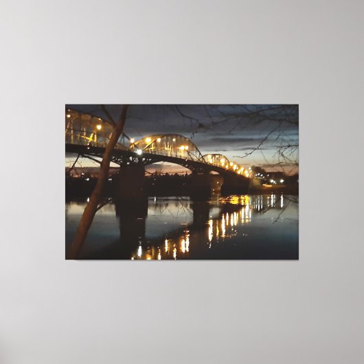 Toile Pont sur le Danube. (Recto)