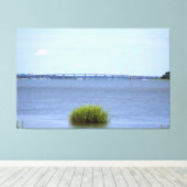 Toile Pont sur rivière tranquille (Insitu (Plancher de Bois))