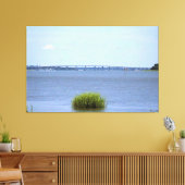 Toile Pont sur rivière tranquille (Insitu(Salon))