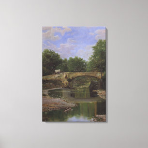 Toile Pont sur une rivière en Espagne (par Santiago Rusi