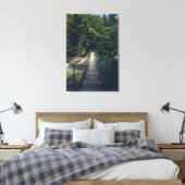 Toile Pont suspendu simple rivière Idrijca, Slovénie (Insitu(Chambre))