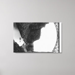 Toile Pont tordu de rivière en Orégon central Photogra