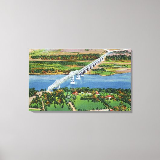 Toile Pont Van Winkle au-dessus de la rivière Hudson (Recto)