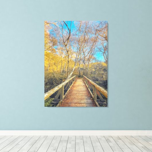 Toile Pont vers les bois (Insitu (Plancher de Bois))