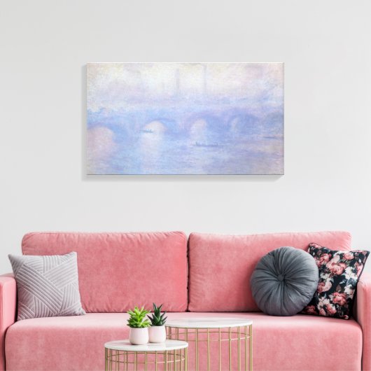 Toile Pont Waterloo, effet Mist par Claude Monet (Insitu(Salon))