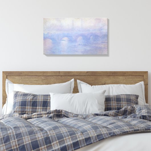 Toile Pont Waterloo, effet Mist par Claude Monet (Insitu(Chambre))