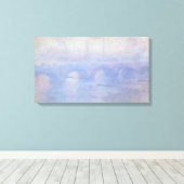 Toile Pont Waterloo, effet Mist par Claude Monet (Insitu (Plancher de Bois))