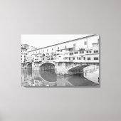 Toile Ponte Vecchio noir et blanc (Recto)