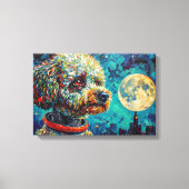 TOILE POODLE DANS L'ESPACE-2 (Recto)