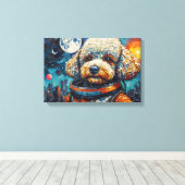 TOILE POODLE DANS L'ESPACE-4 (Insitu (Plancher de Bois))
