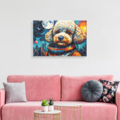 TOILE POODLE DANS L'ESPACE-4 (Insitu(Salon))