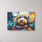 TOILE POODLE DANS L'ESPACE-4 (Recto)