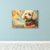 TOILE POODLE DANS L'ESPACE-5 (Insitu (Plancher de Bois))