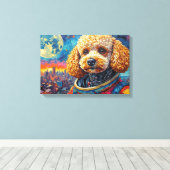 TOILE POODLE DANS L'ESPACE-6 (Insitu (Plancher de Bois))
