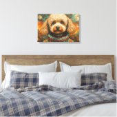 TOILE POODLE DANS L'ESPACE-8 (Insitu(Chambre))