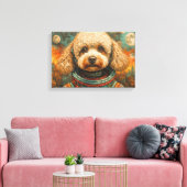 TOILE POODLE DANS L'ESPACE-8 (Insitu(Salon))