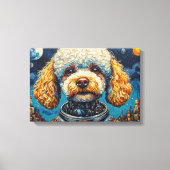 TOILE POODLE DANS L'ESPACE-9 (Recto)