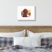 Toile Poodle de jouet mignon (Insitu(Chambre))