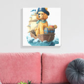 Toile Poodle Pirate � Drôle de chien de mer (Insitu(Salon))