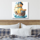 Toile Poodle Pirate � Drôle de chien de mer (Insitu(Chambre))