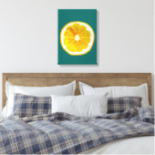 Toile Pop art agrumes citron jaune original (Insitu(Chambre))