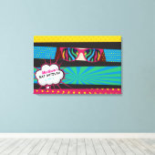 Toile POP ART Bat mitzvah Se connecter Carte MÉMOIRE (Insitu (Plancher de Bois))