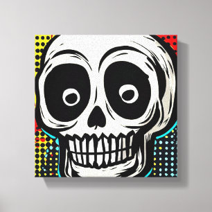 Toile "Pop Art Calavera : Un tour contemporain